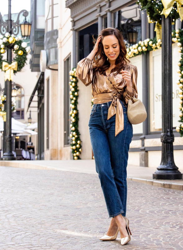 7 Lamé Tops to Dress Up Jeans | Sydne Style