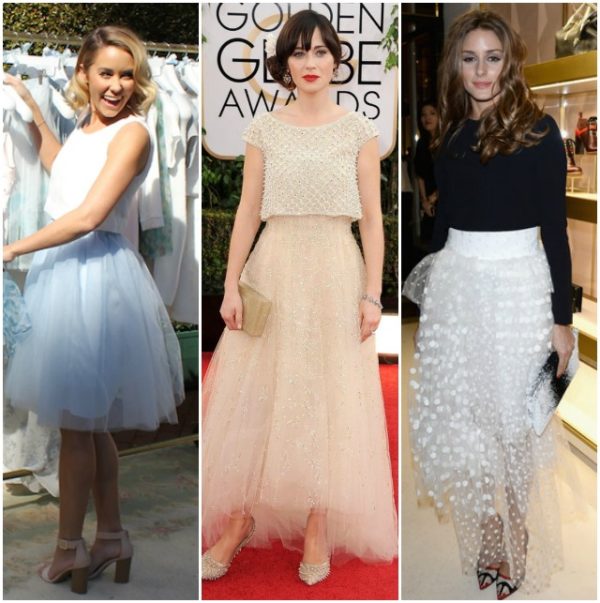 Lauren Conrad Nude Tulle Ballerina Maxi Skirt Lined main image 1