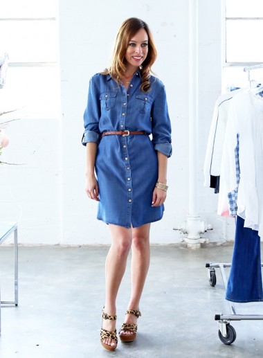 shoes to wear with a jean dress