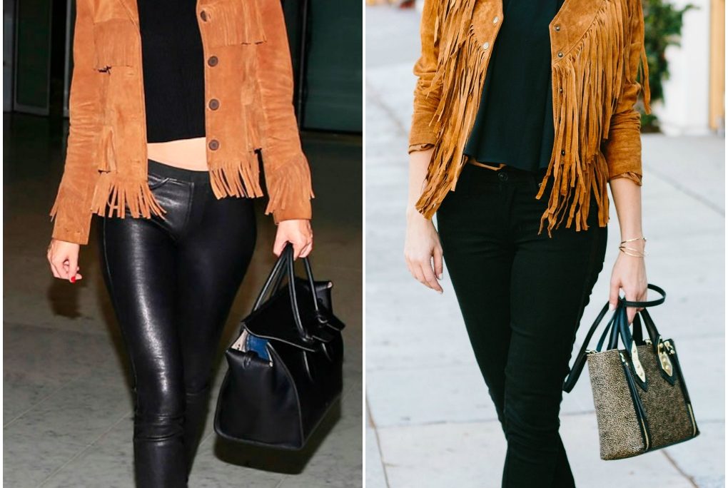 Sydne Style shows how to get Miranda Kerr suede jacket from paris fashion week for less