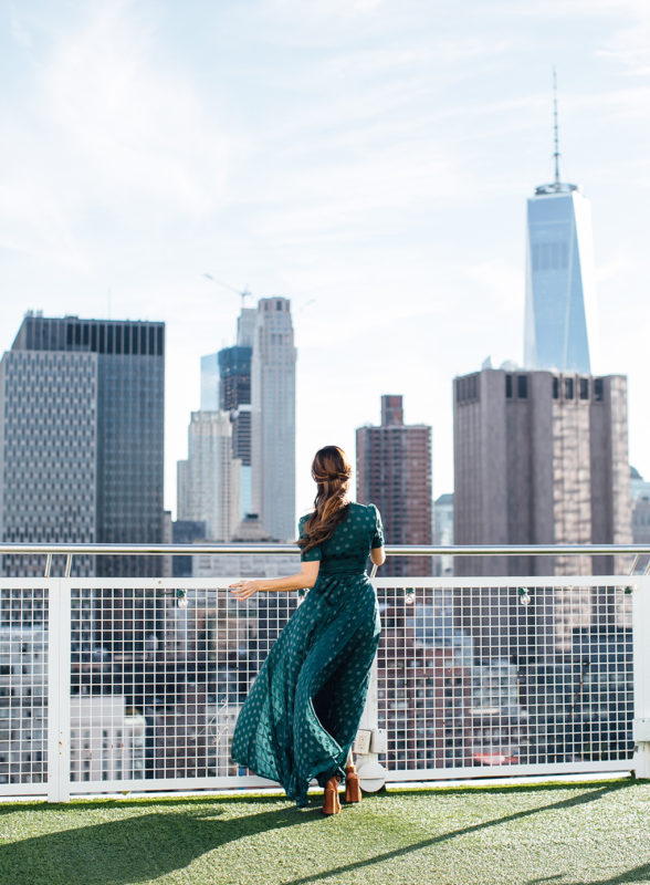 A Polka Dot Dress on a NYC Rooftop - Sydne Style