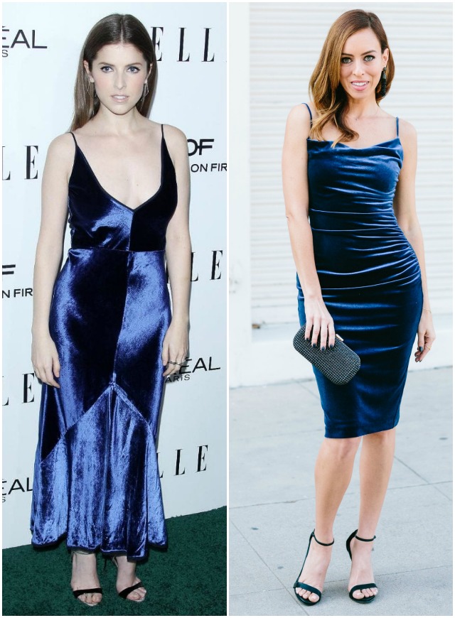 Inspired By: Anna Kendrick's Blue Velvet Dresses - Sydne Style Inspired By: Anna Kendrick's Blue Velvet Dresses - Sydne Style