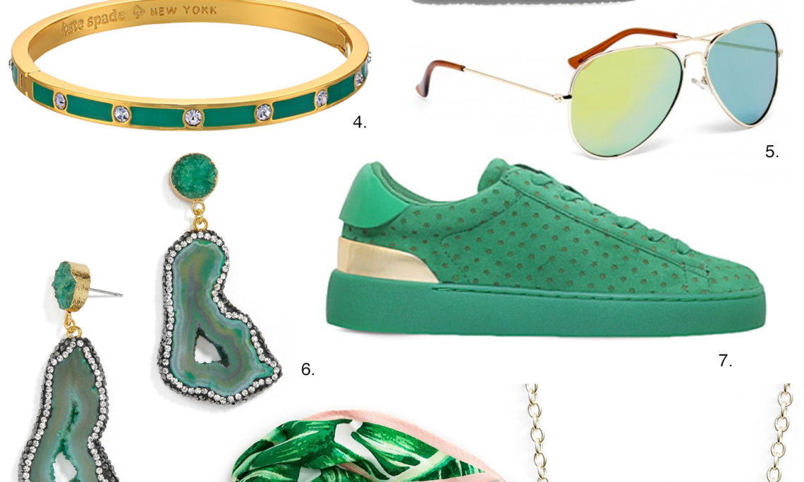 Sydne Style shows how to wear pantone greenery color trend of 2017 under 50 dollars