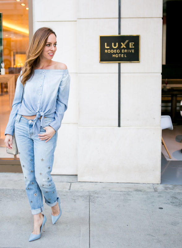 Spring Denim Trend to Try Embellished Jeans Sydne Style
