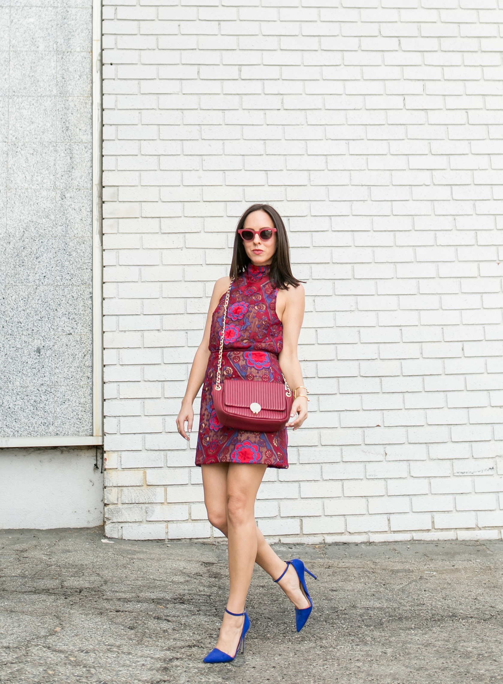 Sydne Style shows how to wear burgundy for fall