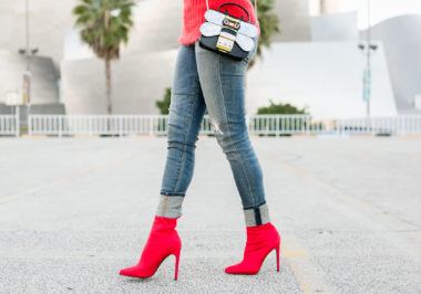 steve madden heeled sock booties