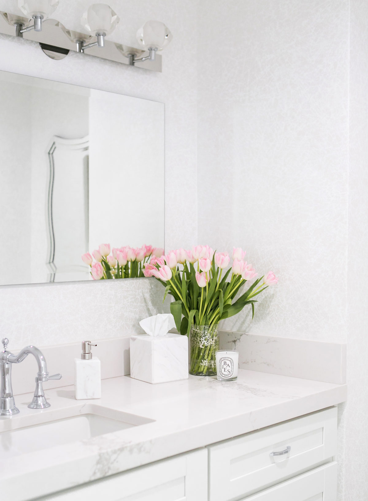 White Marble Bathroom Decor Ideas Home Redesign