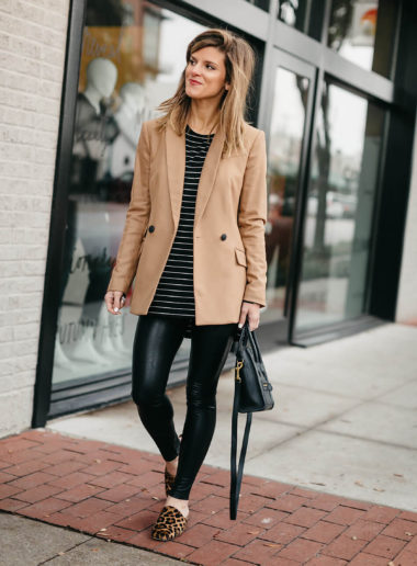 Sydne Style shows how to wear leather 