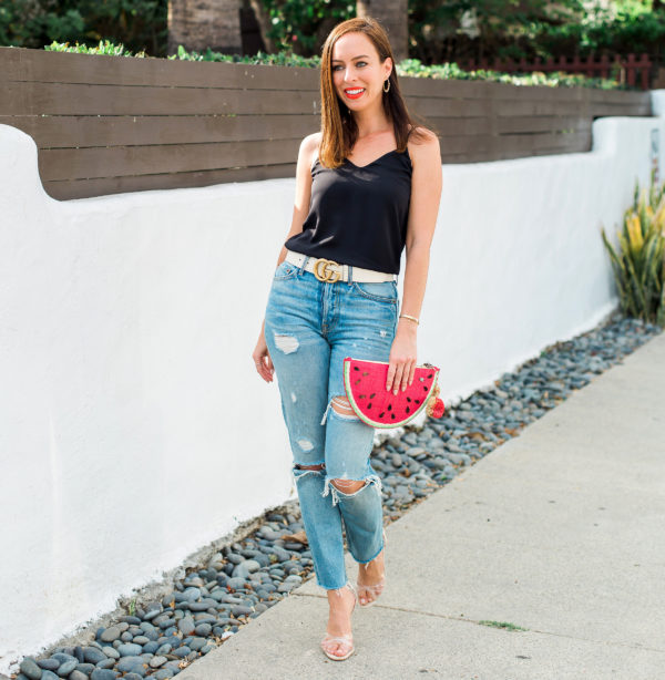 date night outfit ideas in j crew cami 