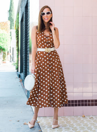 brown pretty woman dress | Sydne Style