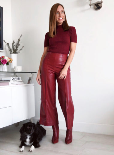 cropped red pants | Sydne Style