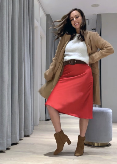 camel coat from ann taylor | Sydne Style