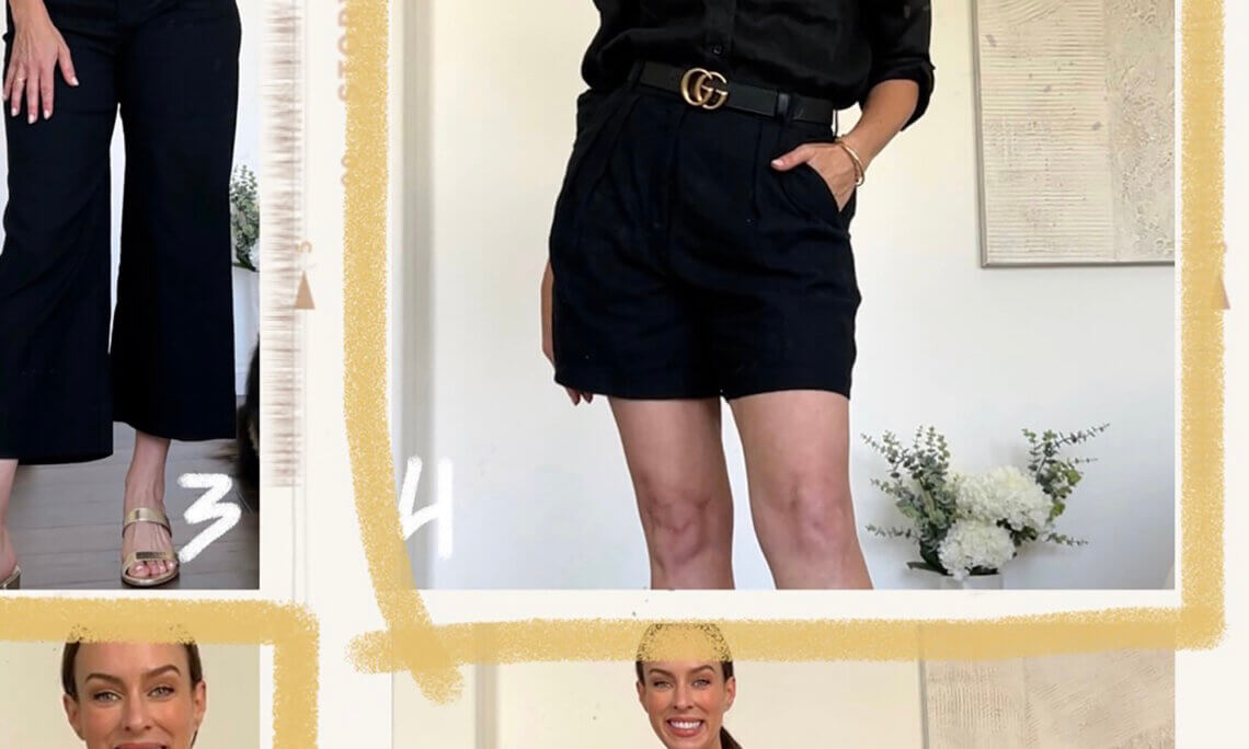 Sydne Style shows what to wear in the city with easy black summer outfit ideas